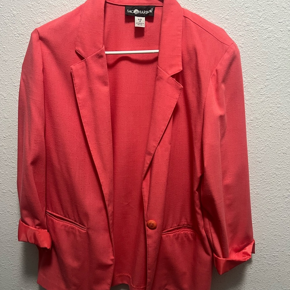 Sag Harbor Coral Blazer